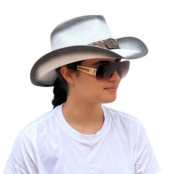 4431 Straw Cowboy Hat Men Cowgirl Hats Women Sun Sombreros Vagueros